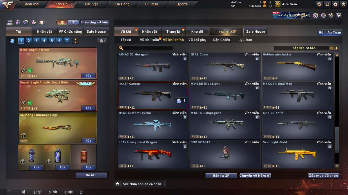 shop acc cf uy tin gia re
